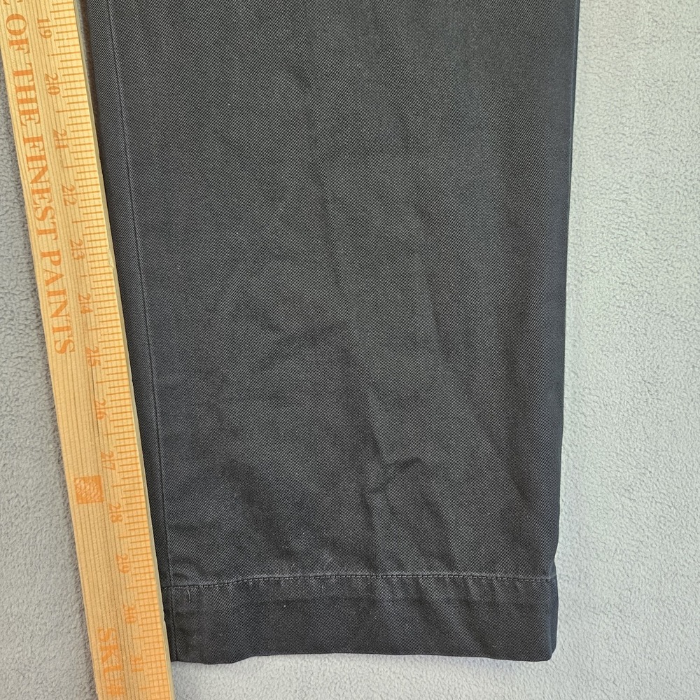 Vintage Polo Ralph Lauren Chino Pants Mens 35x32 Fits (34x31) Black Classic Prep - Picture 12 of 14